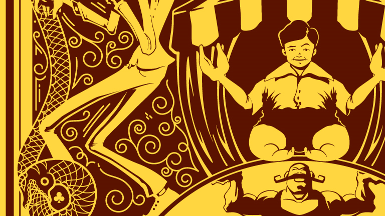 Bicycle Side show freaks Playing Cards