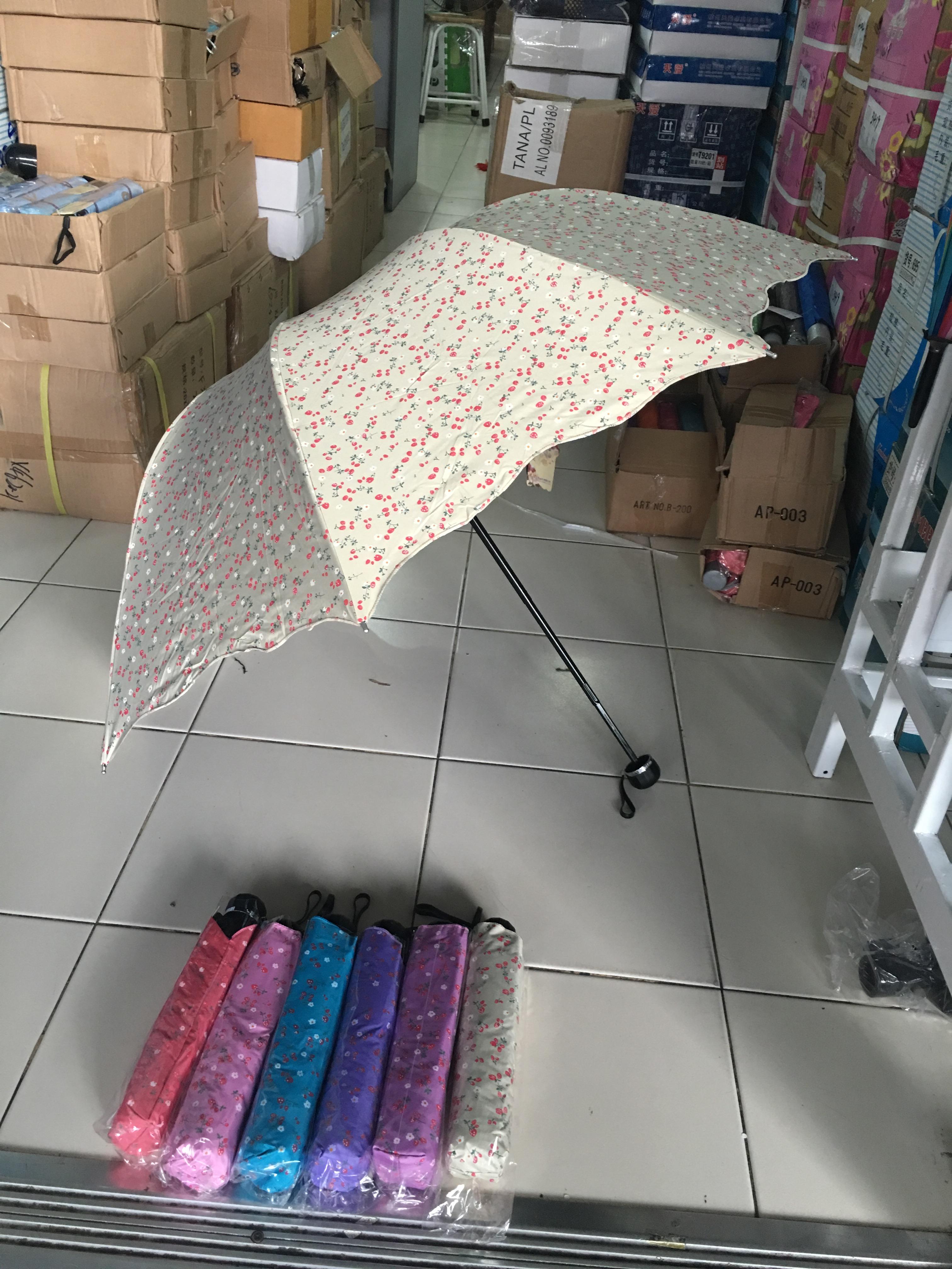 ร่มโค้งแฟชั่นยูวีดำรหัส3417