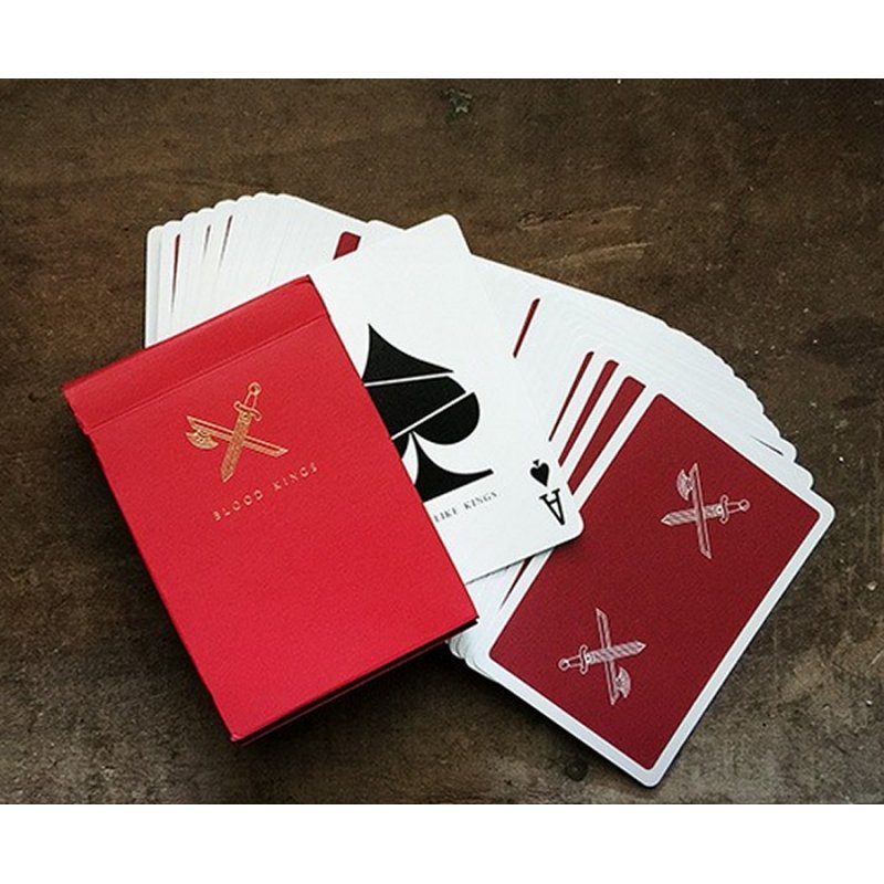 BLOOD KINGS PLAYING CARDS (RED)