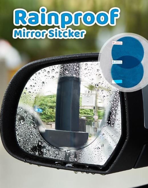 ฟิล์มกันน้ำ ติดกระจกข้างรถยนต์ Waterproof Mirror Film Cover