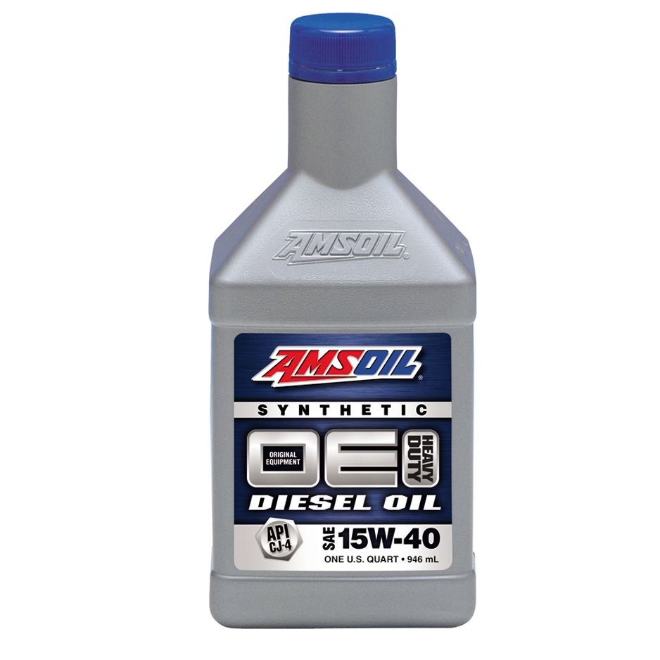 น้ำมันเครื่องดีเซลสังเคราะห์ 100% AMSOIL OE 15W-40 ขนาด 0.946 ลิตร