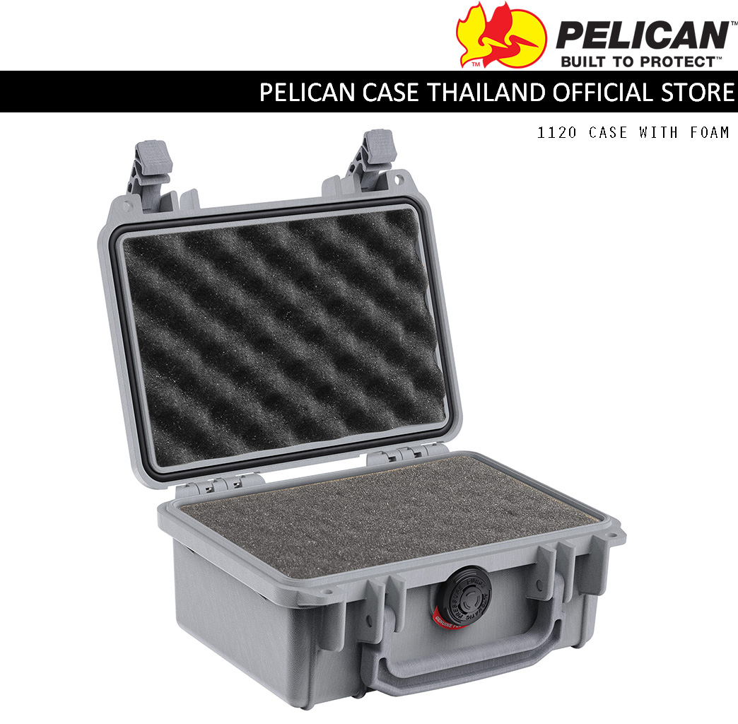 PELICAN 1120 CASE WITH FOAM - SILVER