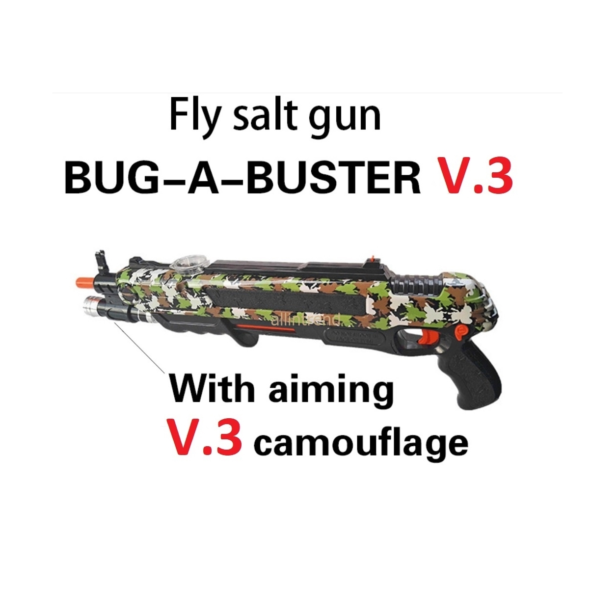 BUG A SALT V3 ปืนยิงแมลงวันรุ่นใหม่ล่ะสุดพร้อมเลเซอร์เล็งเป้า