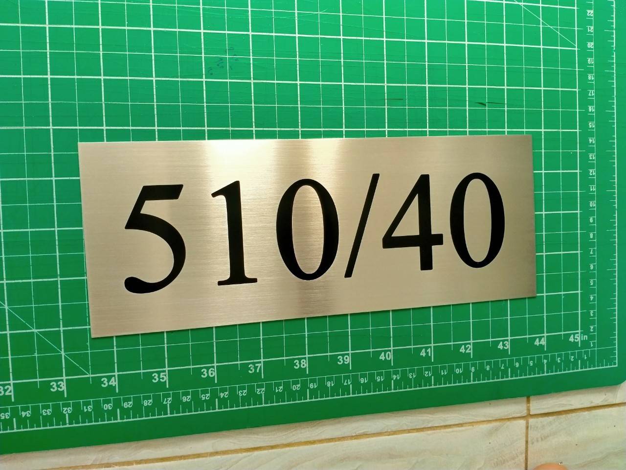 ป้ายสแตนเลสบ้านเลขที่ 510/40