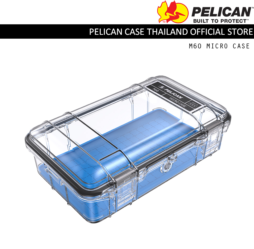 Pelican M60 MICRO CASE - Blue / Clear