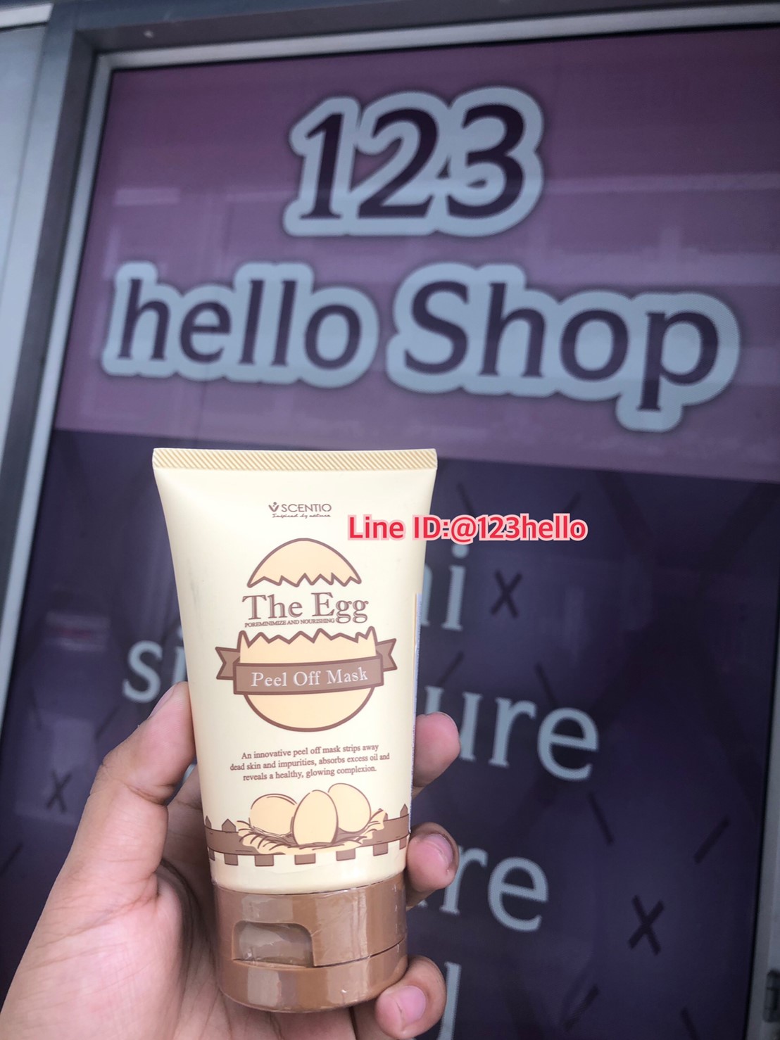 SCENTIO The Egg Peel Off Mask เซนทิโอ ดิเอ้ก พีล ออฟ มาร์ค 100 ml.