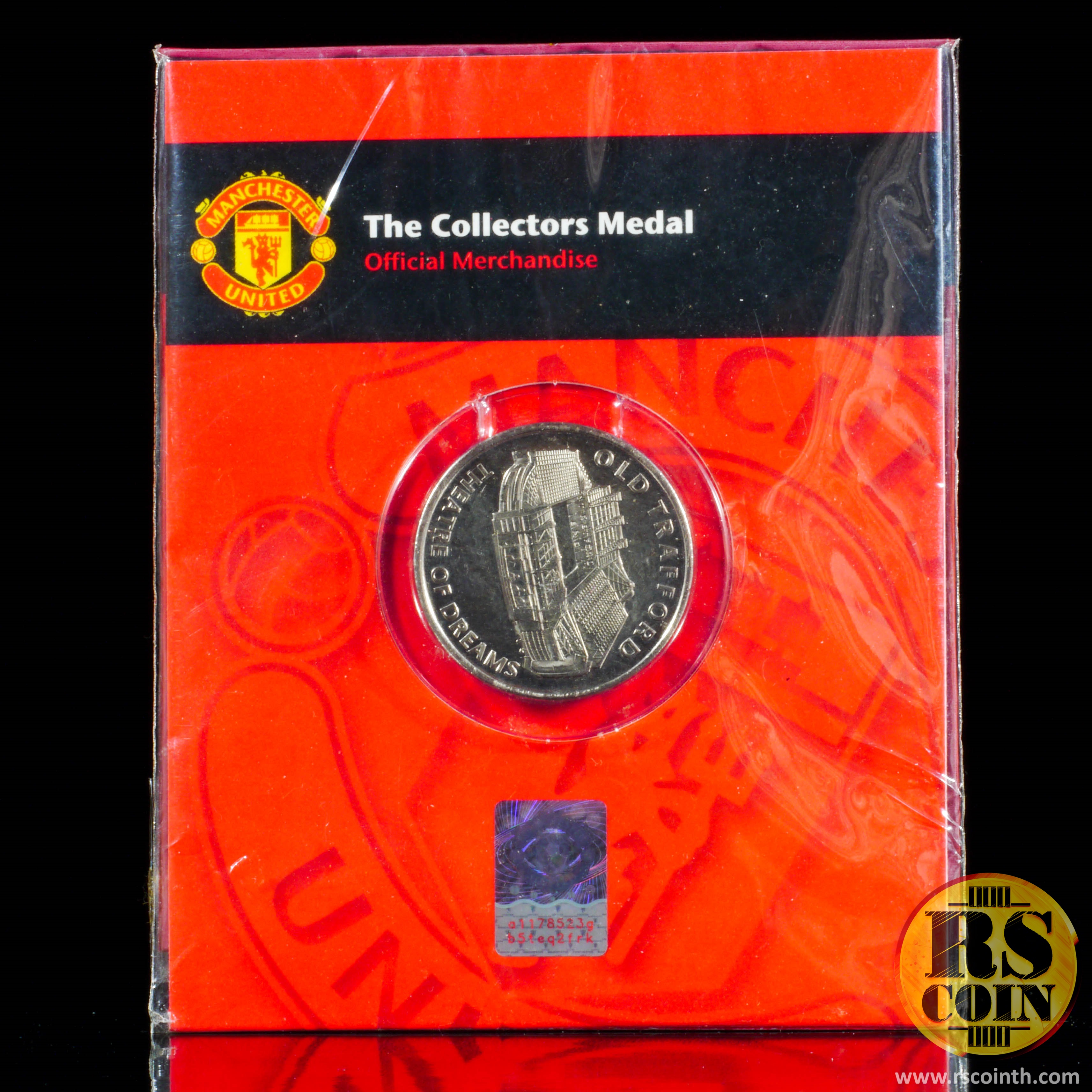 The Manchester United White Metal Medal (Cupronickel)