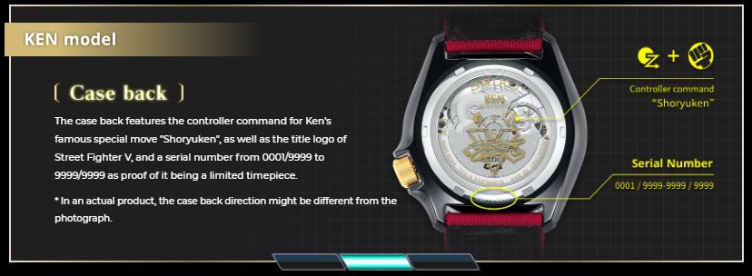 Street Fighter V Limited Edition - Ken Wristwatch