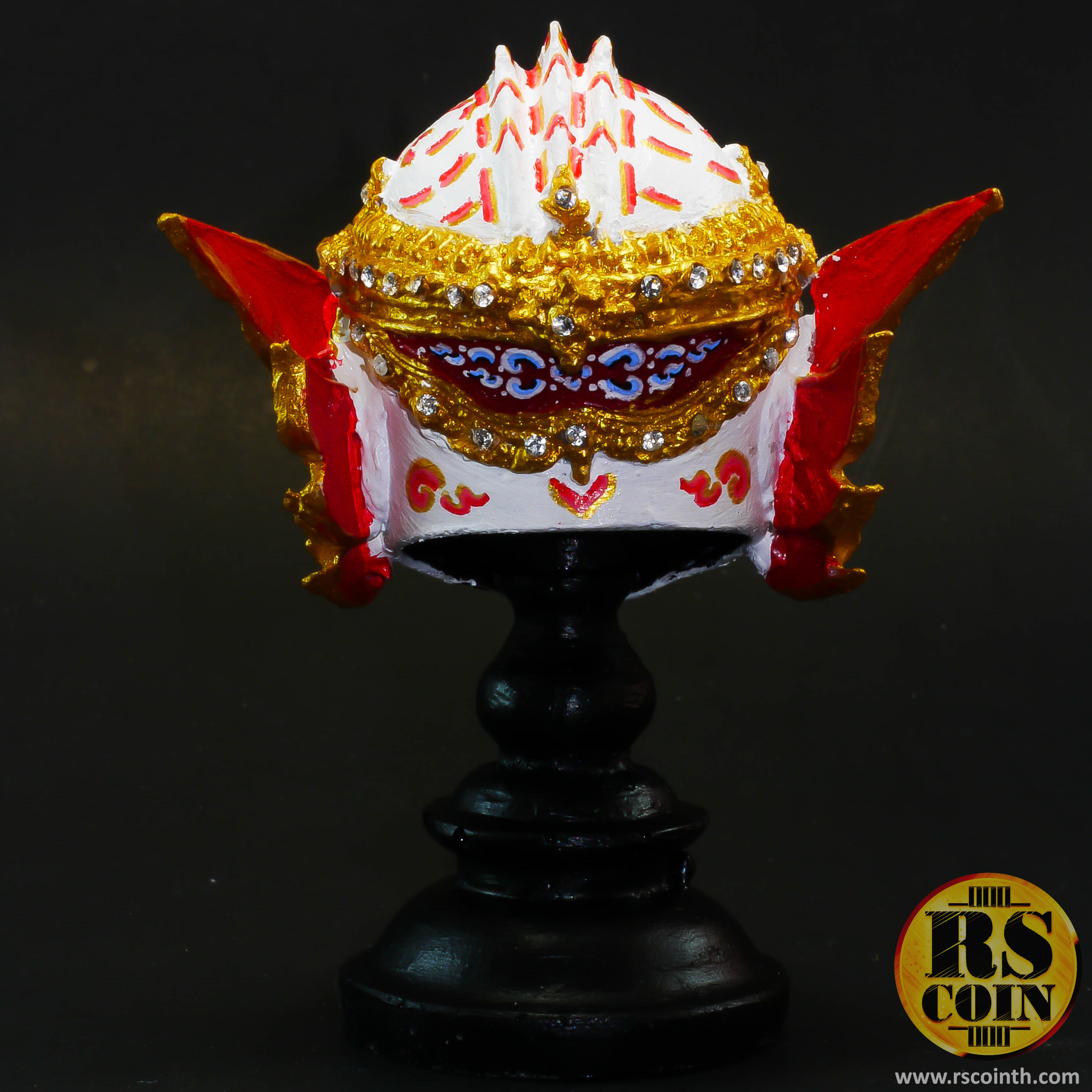 หัวโขนเรซิ่น - หนุมาน (Ramakien White Ape Hanuman Khon Mask Size.S)