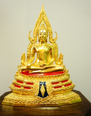 พระพุทธชินราช ปิดทองแท้ ฐานสูง หน้าตัก5 นิ้ว