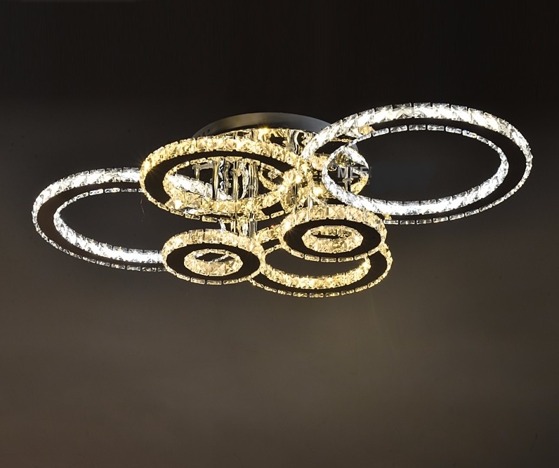 ไฟเพดาน โคมระย้า Crystal Rings ไฟแขวน CRL10221 โคมแขวน ไฟระย้า ไฟเพดาน ไฟช่อ ไฟกิ่ง สวยหรู ทันสมัย ทนทาน ประหยัดไฟ