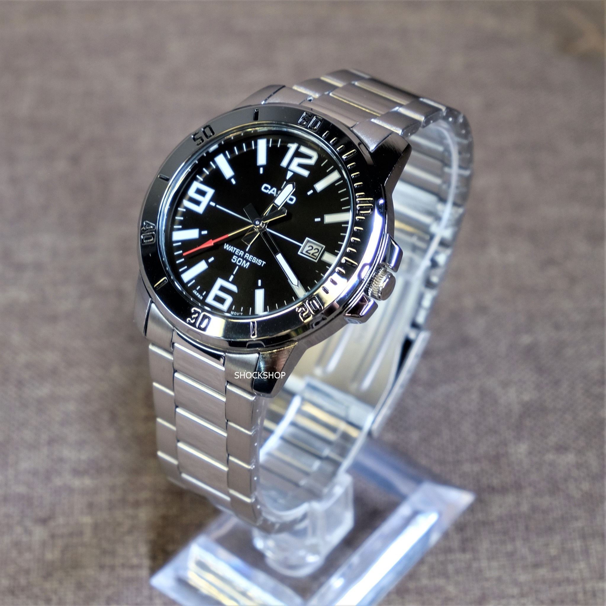 นาฬิกาผู้ชาย Casio รุ่น MTP-VD01D-1B คาสิโอ