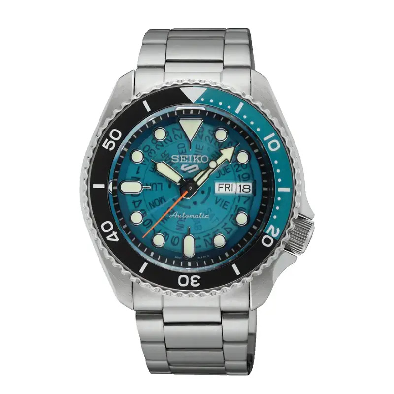 นาฬิกาผู้ชาย NEW SEIKO 5 SPORTS SKELETON TIME SONAR 70'S รุ่น SRPJ45K ไซโก