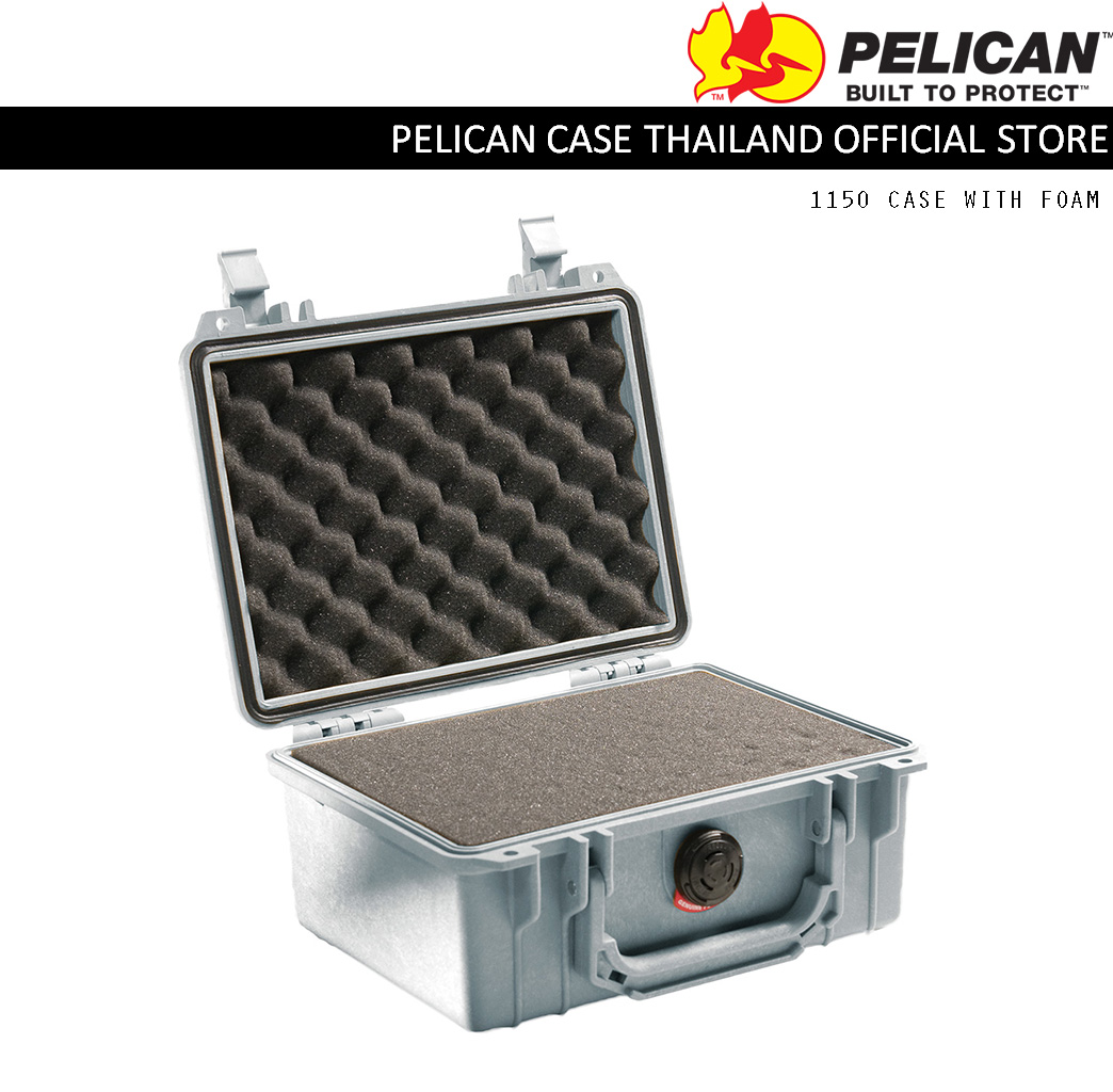 PELICAN 1150 CASE WITH FOAM - SILVER
