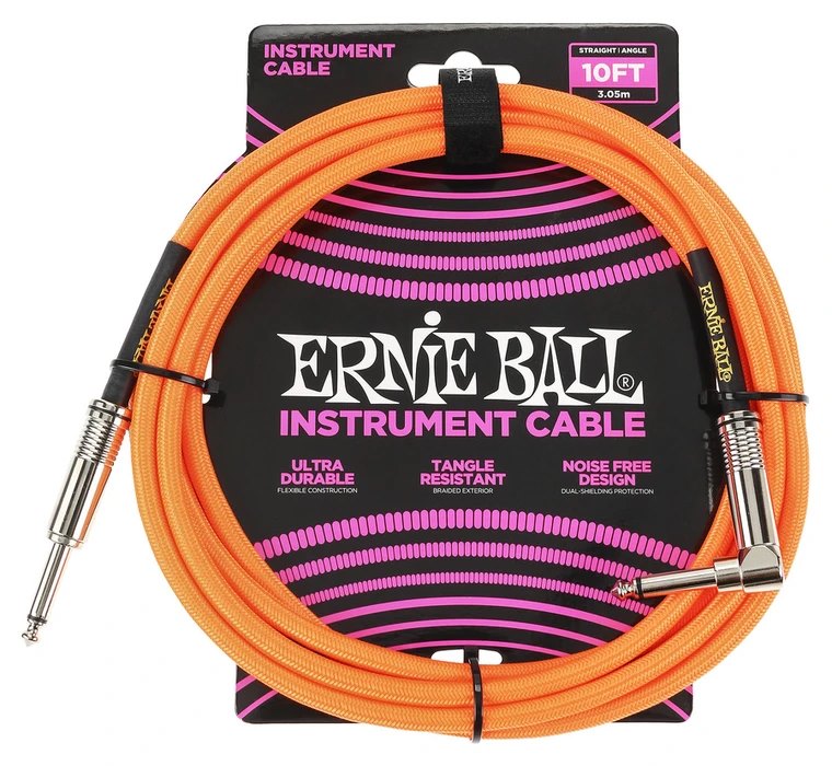 Ernie Ball 10 FEET BRAIDED S/A INST CABLE