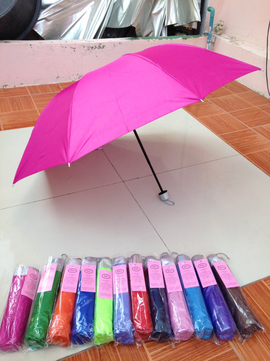 ร่มพับ3ตอนมียูวี8 ก้าน