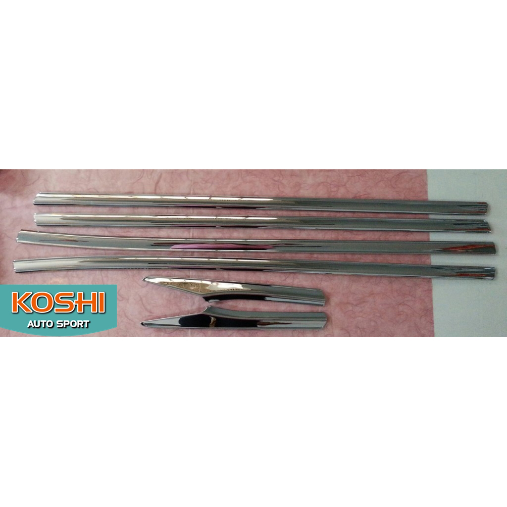 คิ้วโครเมี่ยมขอบกระจก Honda Civic 2016 (4ชิ้น) Lekone