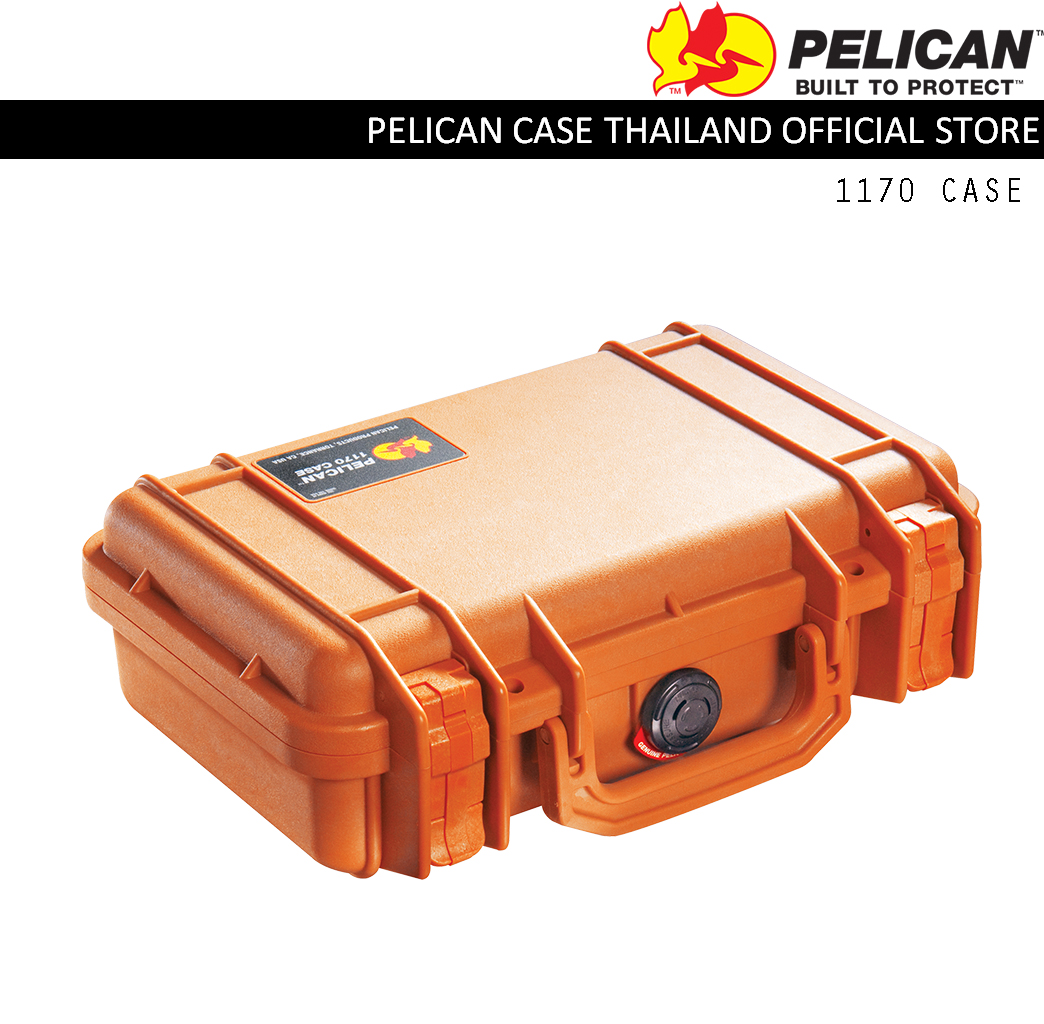 PELICAN 1170 CASE WITH FOAM - ORANGE