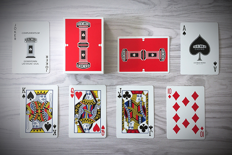 Gemini Casino playing cards (Red)