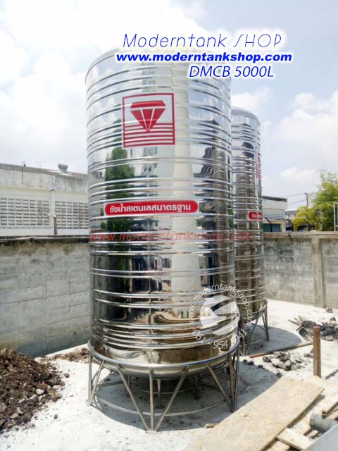 แท้งค์น้ำสแตนเลส ตราเพชร ขนาด 5000 ลิตร by moderntank รีวิว
