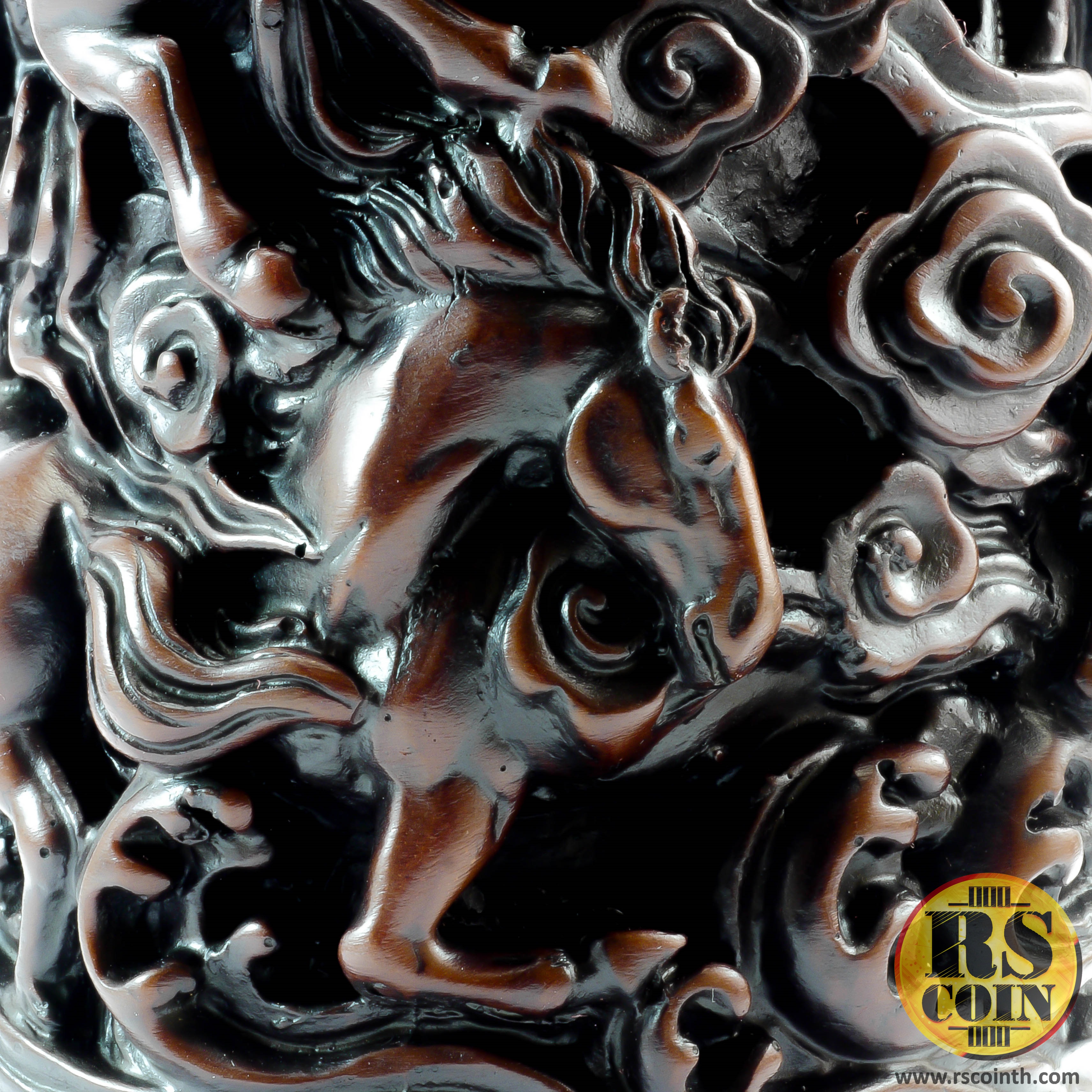 รูปปั้นหิน - กระบอกม้าสวรรค์ (Thai Sculpture Stone Animal Horses Heaven)