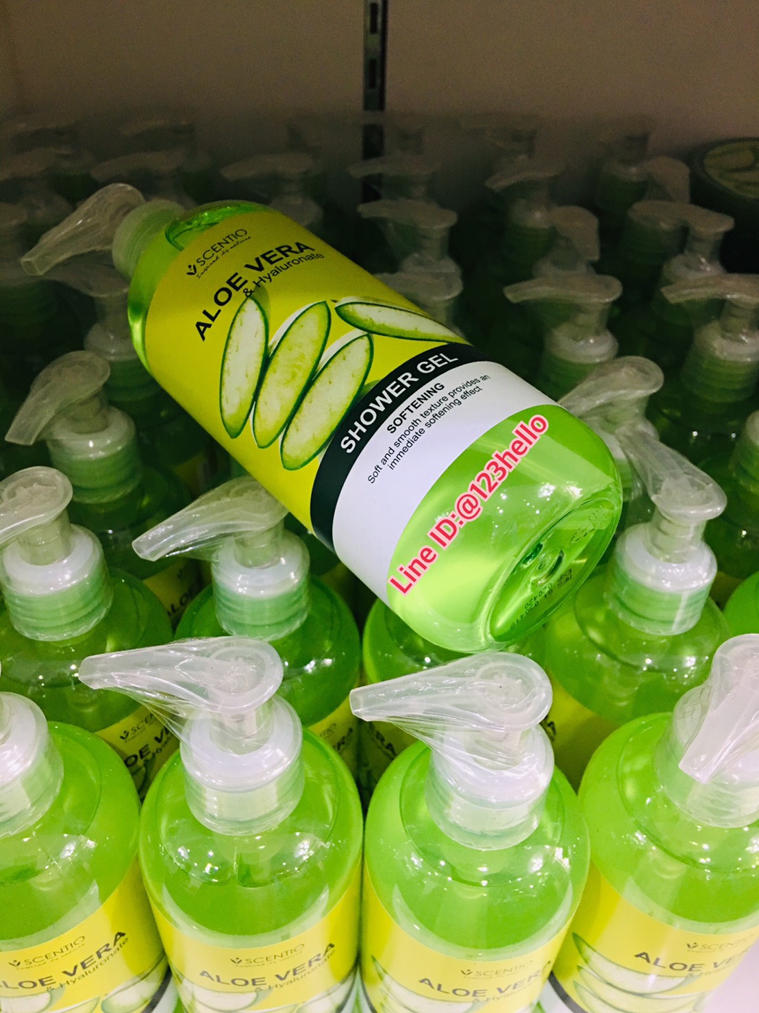 SCENTIO ALOE VERA & Hyaluronate SHOWER GEL เซนทิโอ อโลเวร่า แอนด์ ไฮยาลูโรเนต ชาวเวอร์ เจล 230 มล.