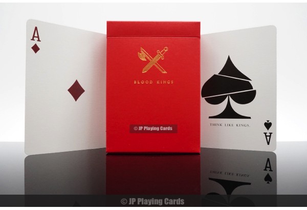 BLOOD KINGS PLAYING CARDS (RED)