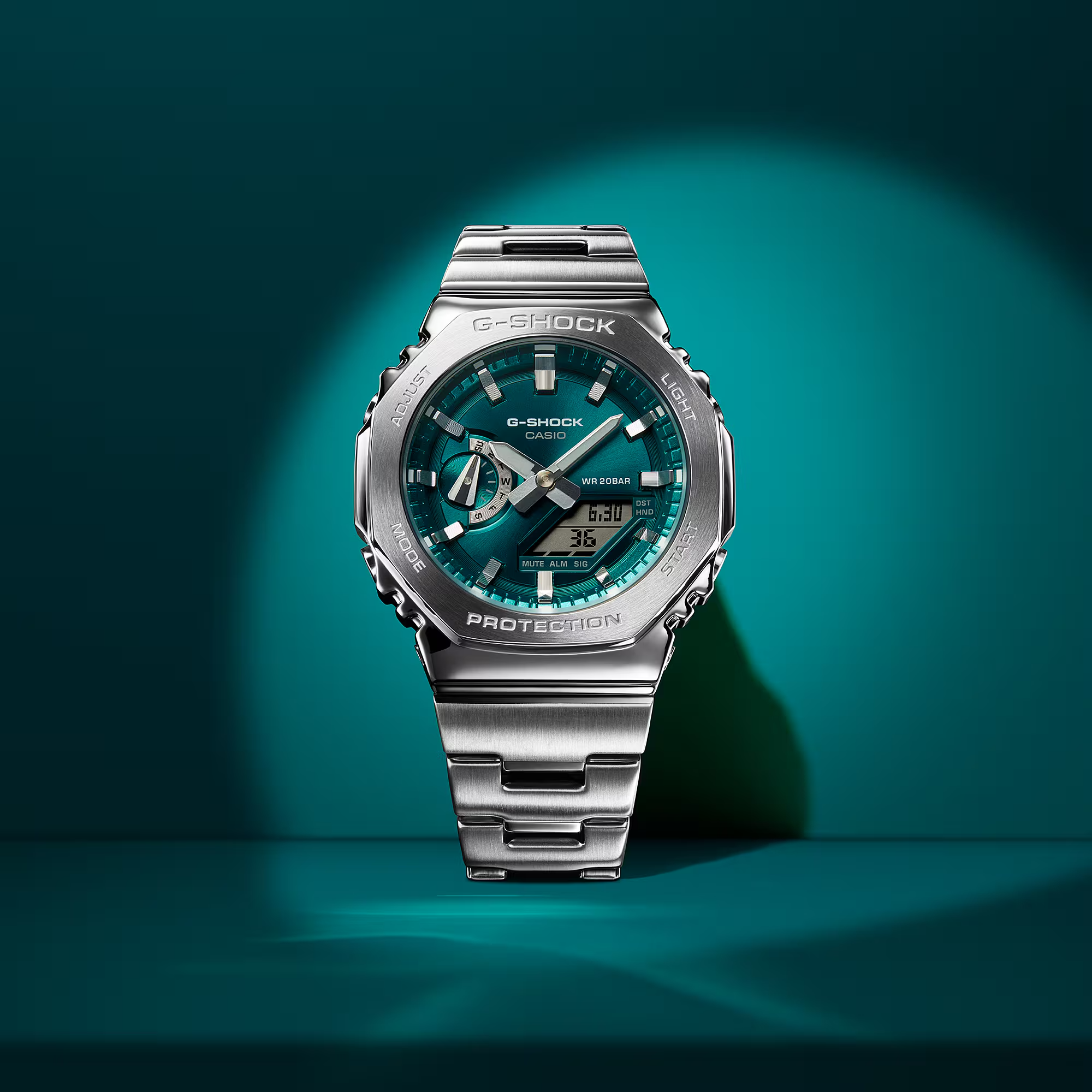 CASIO G-SHOCK นาฬิกาผู้ชาย รุ่น GM-2110D-3A1 ซีรีส์ 2100 G-STEEL จีช็อค