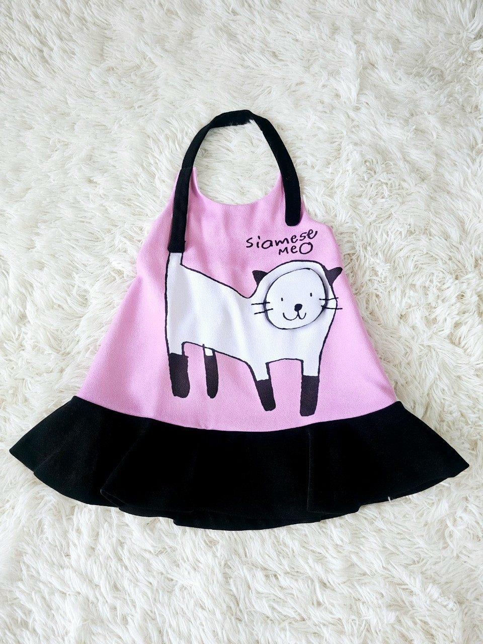 เดรส miow miow 𝐏𝐀𝐍𝐆 𝐍𝐎 𝐍𝐄𝐊𝐎 ไซส์ 24m Le Petit Pumm by ChaLom มือสอง เหมือนใหม่ ไม่มีตำหนิ