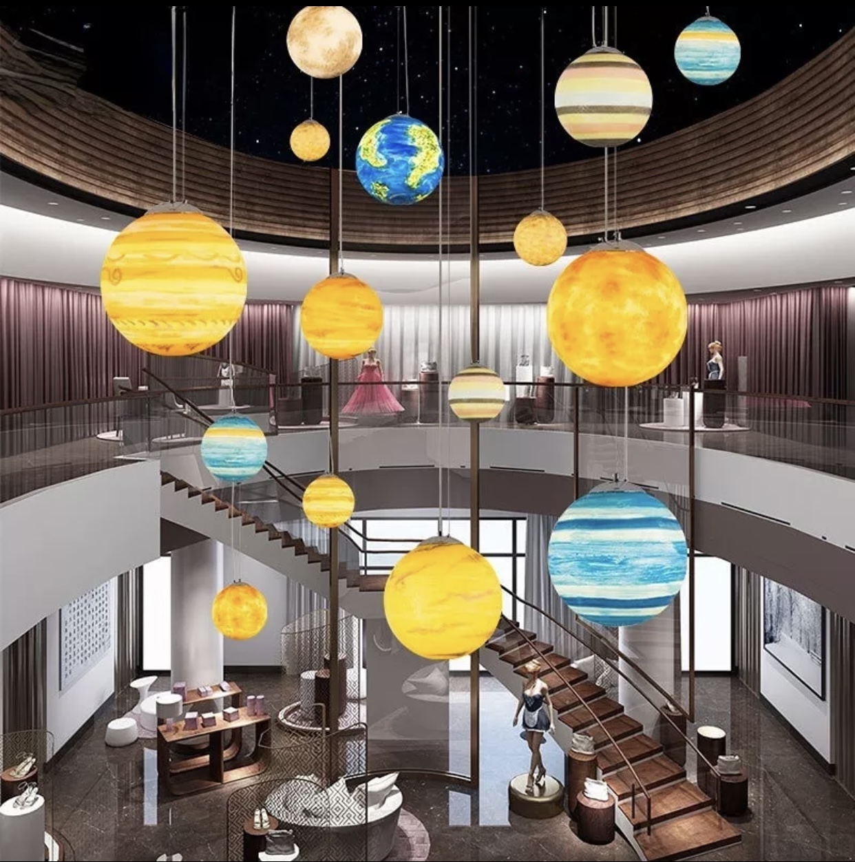 โคมไฟแขวน Planet Lights โคมไฟเพดาน ไฟแขวน ไฟผนัง โคมไฟ ไฟเพดาน โคมเพดาน ไฟระย้า ไฟช่อ ไฟกิ่ง สวยทันสมัย ไฟตกแต่ง หรูหรา ทนทาน ประหยัดไฟ