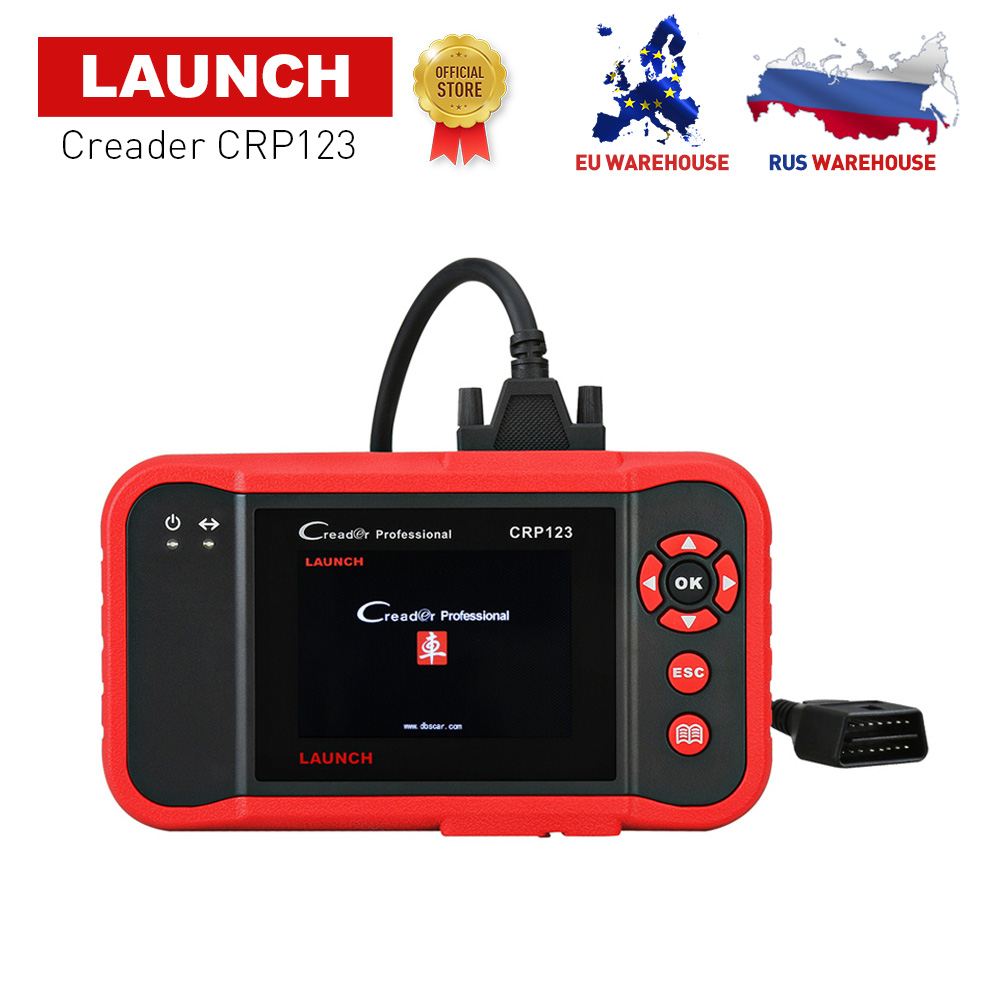 เครื่องสแกนโค้ด วิเคราะห์อาการรถยนต์ อ่านโค้ดต่างๆ Launch Creader CRP123 X431 OBD2 EOBD