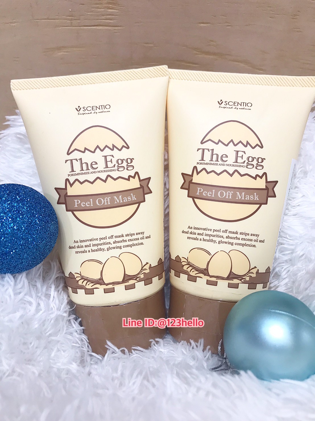 SCENTIO The Egg Peel Off Mask เซนทิโอ ดิเอ้ก พีล ออฟ มาร์ค 100 ml.