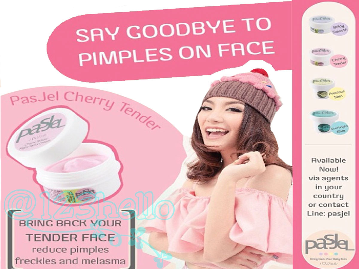 พาสเจล สีชมพู Pasjel Cherry Tender Night Facial Cream