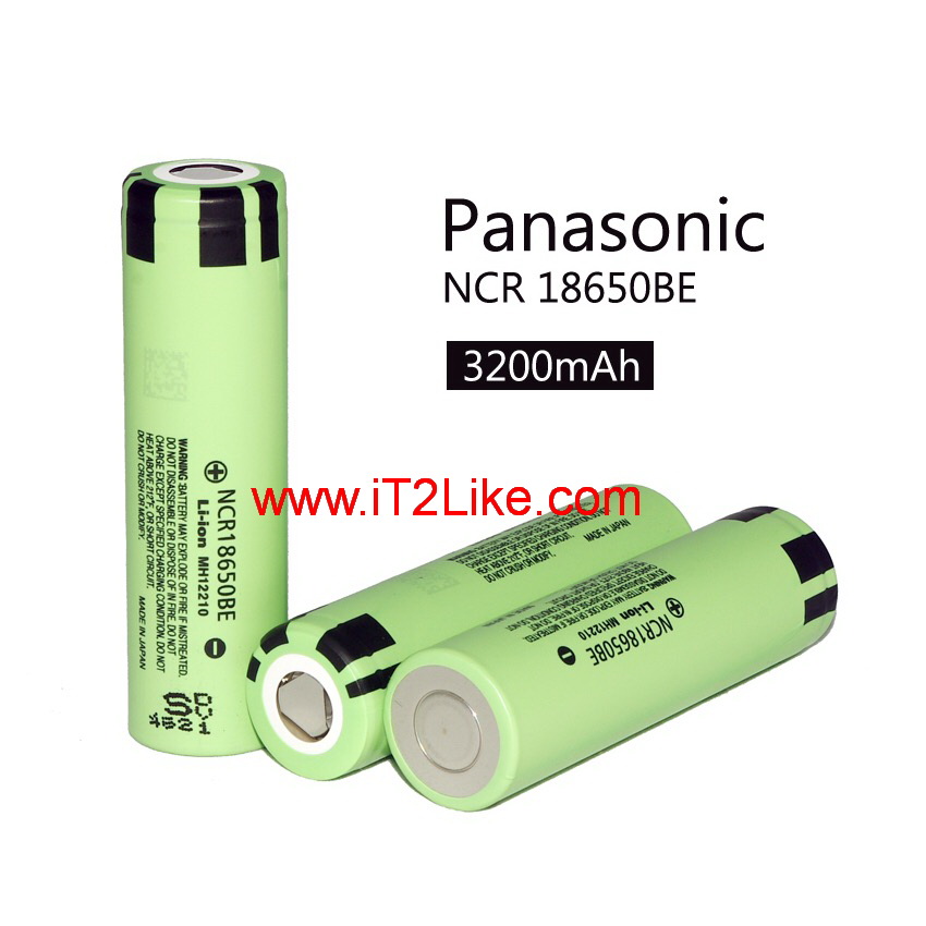 แบต ถ่าน Li-ion 18650 Panasonic NCR18650BE 3200mAh ของแท้ Made in Japan