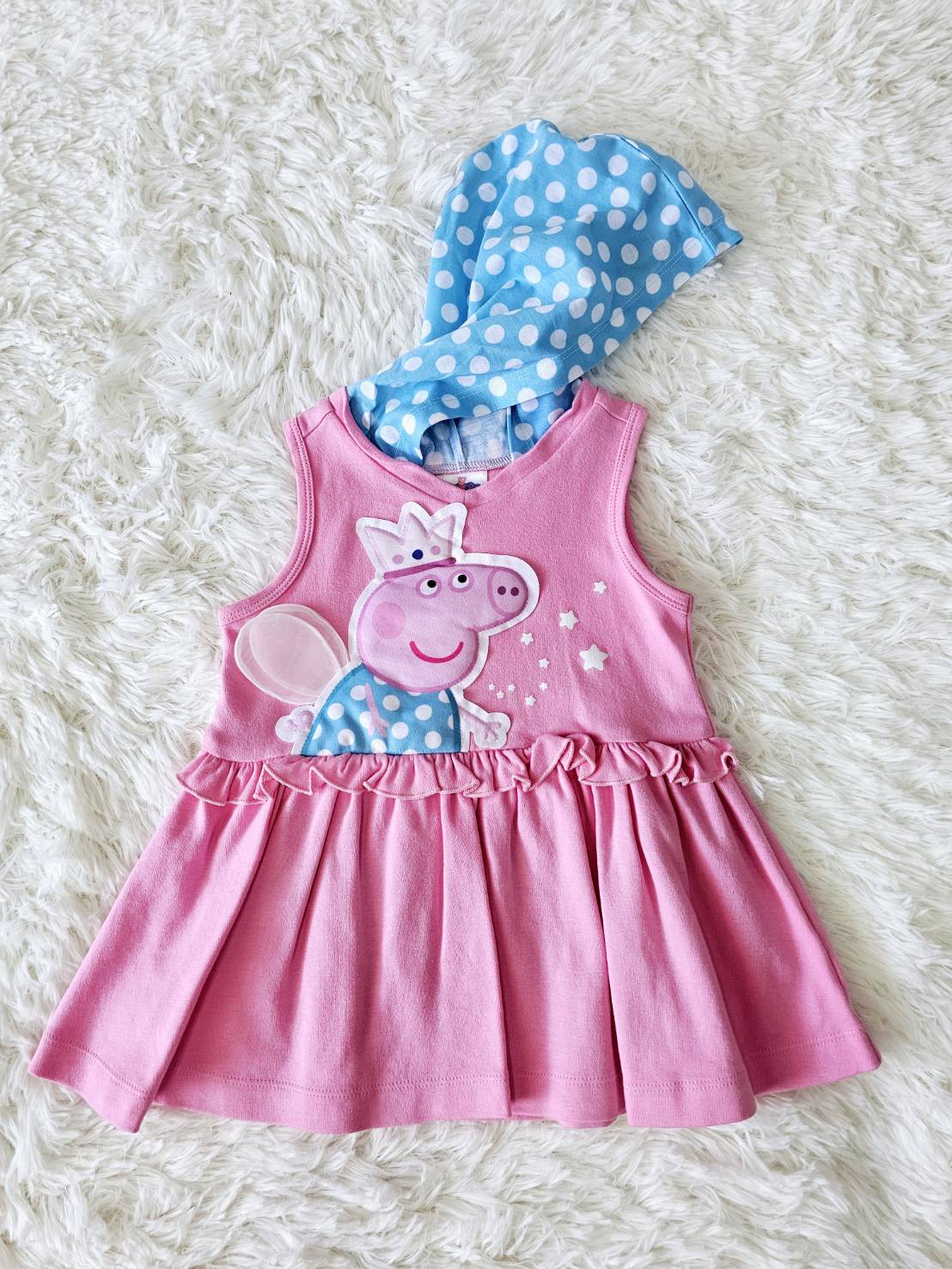 เดรส PepPa Pig สีชมพู ไซส์ S (24m) Laugh by ChaLom มือสอง เหมือนใหม่ ไม่มีตำหนิ