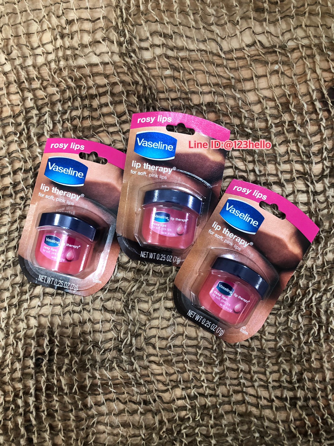 Vaseline lip therapy rosy lips วาสลีน ลิป เทอราฟี โรซี่ ลิป 7 g.