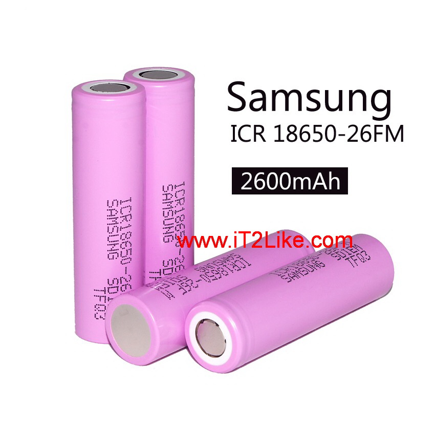 แบต ถ่าน Li-ion 18650 Samsung ICR18650-26F 2600mAh ของแท้ Made in Korea