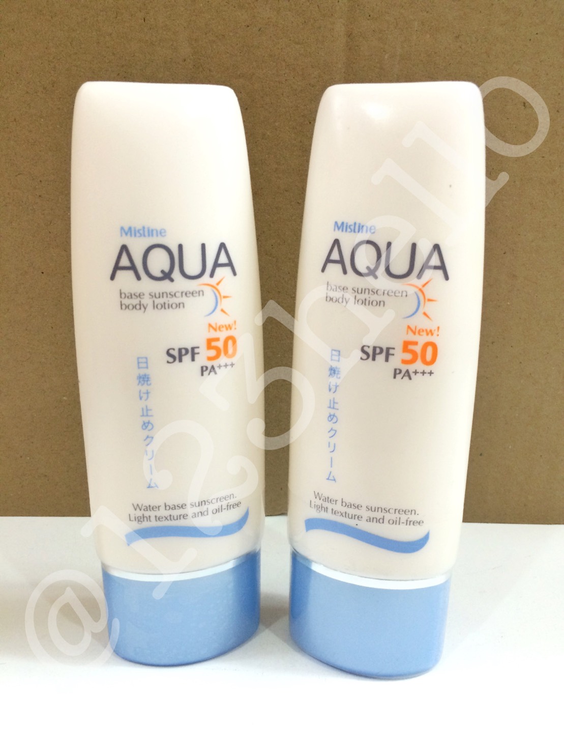 Mistine AQUA base sunscreen body lotion Spf 50 pa+++ 70 ml มิสทีน อะควา เบส ซันสกรีน บอดี้ โลชั่น เอสพีเอฟ 50 พีเอ+++