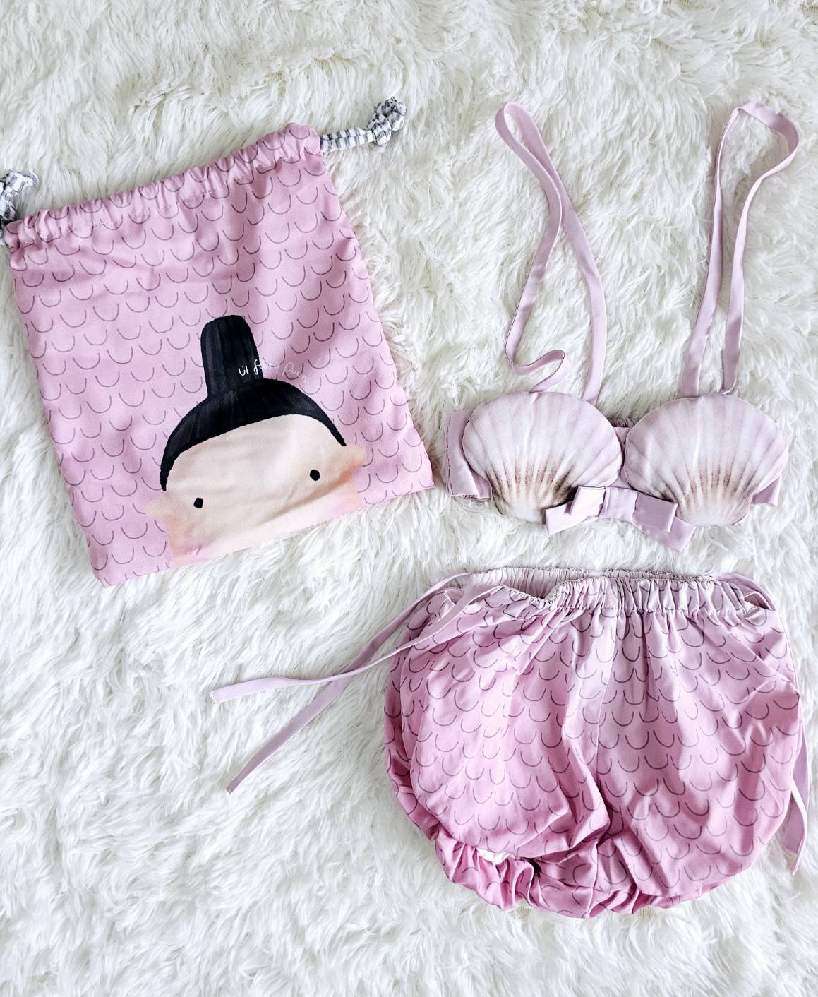 Fairy mermaids by Le Petit Pumm ชุดว่ายน้ำเงือกแฟรี่ ไซส์ 24m มือสอง สภาพดี ไม่ผ่านการใช้งาน