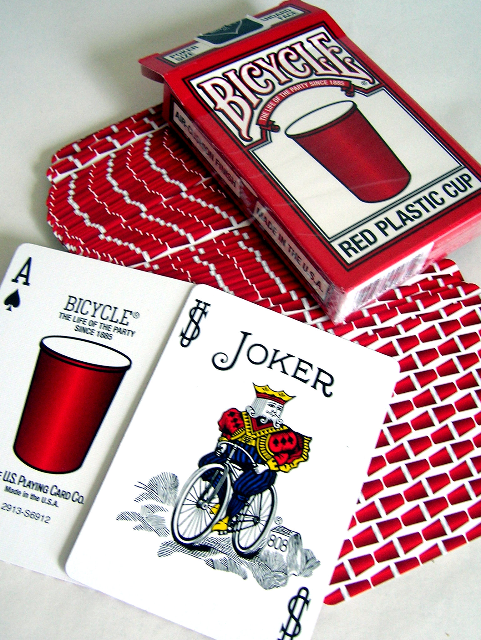 Bicycle Red Plastic Cup Playing Cards