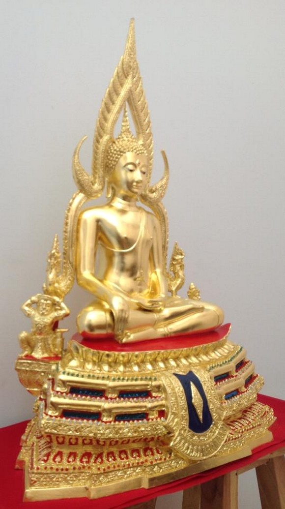 พระพุทธชินราช 12นิ้ว ทองเหลือง ปิดทองแท้