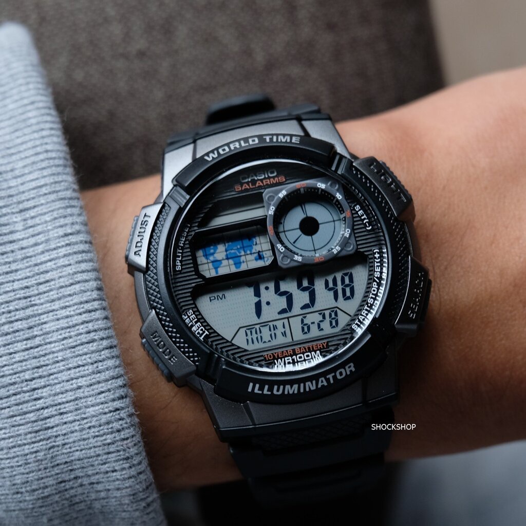 นาฬิกาผู้ชาย Casio รุ่น AE-1000W-1B คาสิโอ