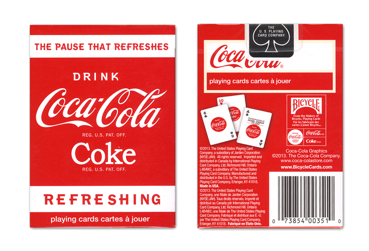 Bicycle Coca-Cola Coke Refreshing Playing Cards