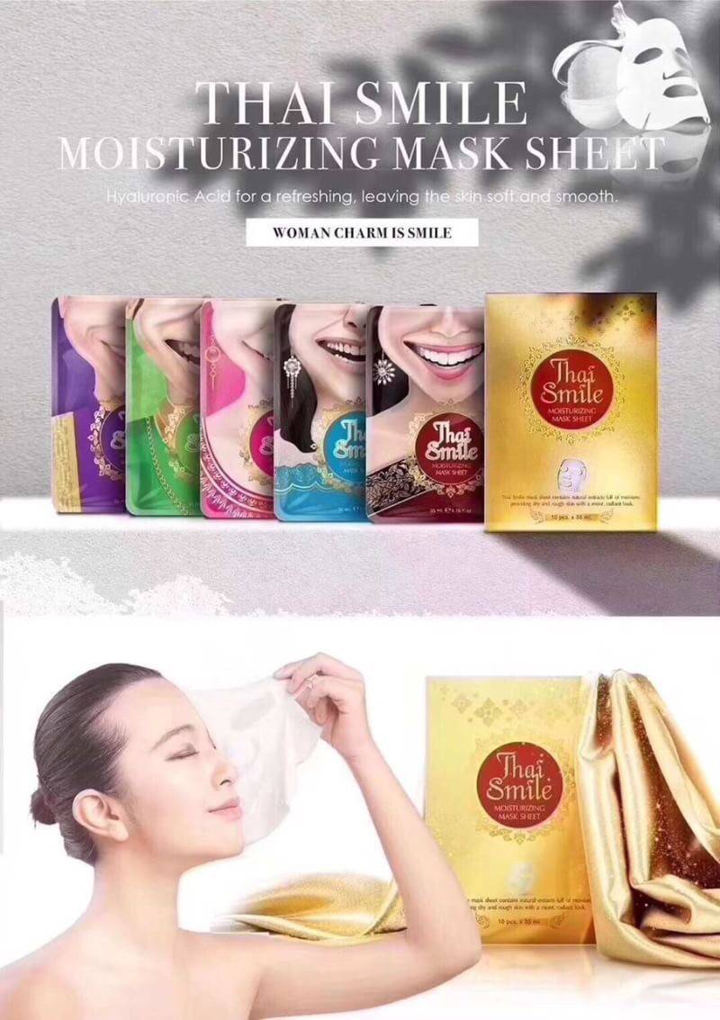 Thai Smile Moisturizing Mask Sheet ไทย สมายด์ มอยเจอร์ไรซิ่ง มาร์ก ชีท