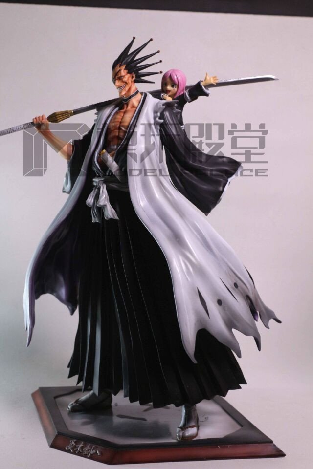 Zaraki Kenpachi and Yachiru Kusajishi Resin Statue