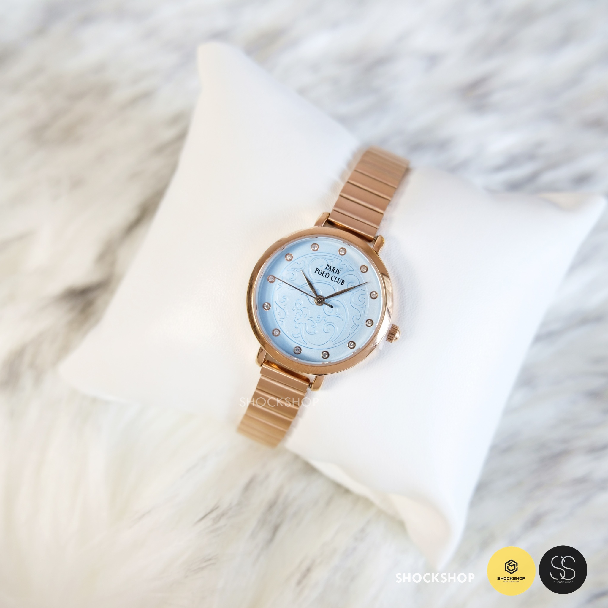 Paris Polo Club นาฬิกาข้อมือผู้หญิง รุ่น 3PP-2111874L-RG-BU โปโล