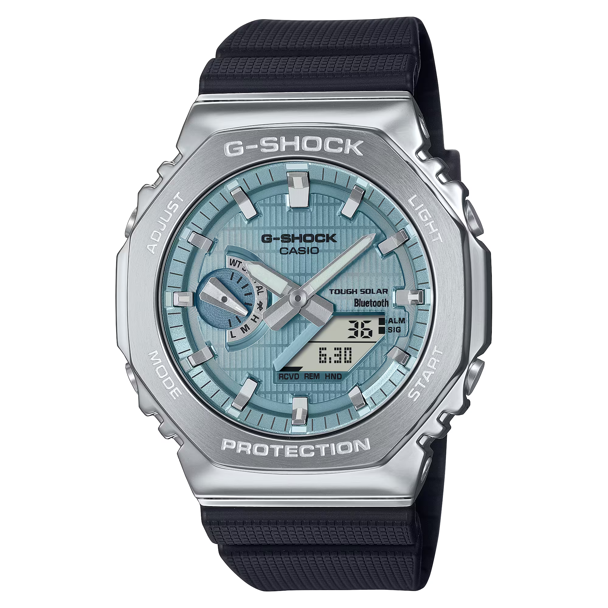 Casio G-Shock นาฬิกาข้อมือ รุ่น GBM-2100A-1A2 ซีรีส์ 2100 G-STEEL จีช็อค