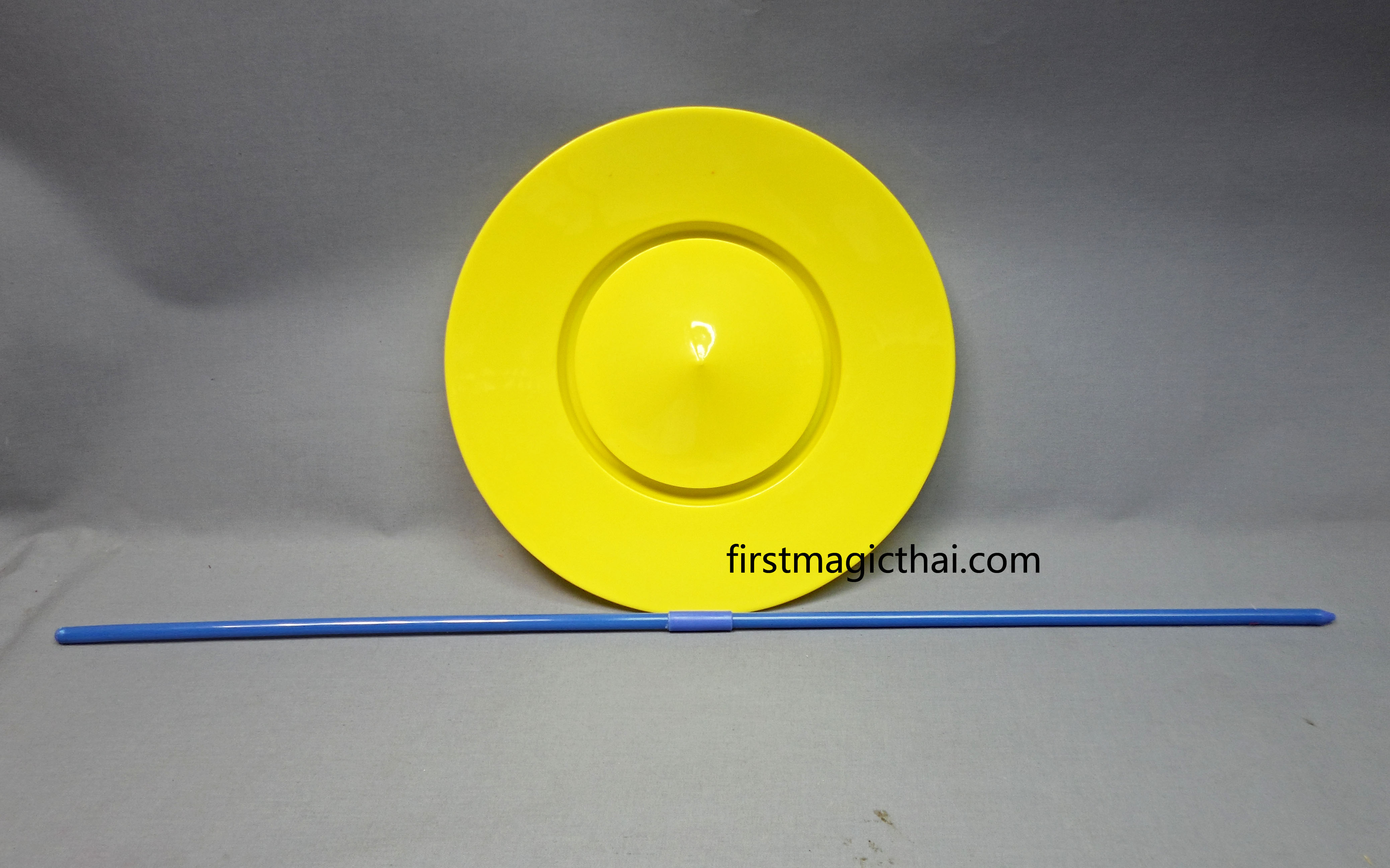 จานกายกรรม รุ่น10นิ้ว สีเหลือง / Plate spinning 10inch