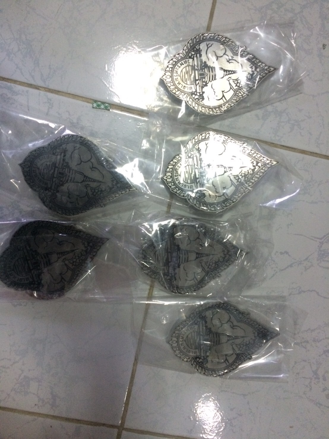 ป้ายทองแดงกัดกรดรมดำ