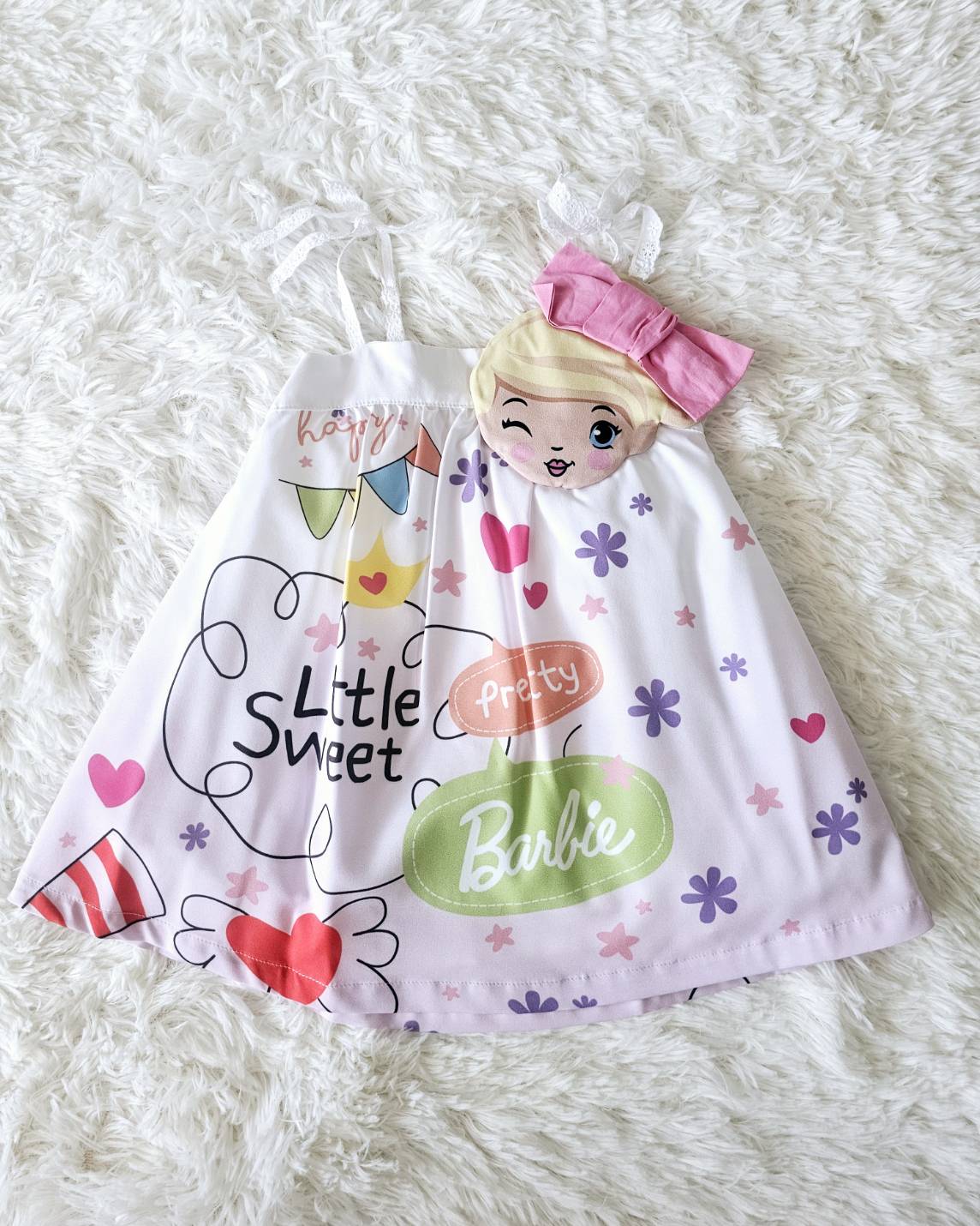 เดรส Barbie baby ไซส์ S (24m) Laugh by ChaLom มือสอง เหมือนใหม่ ไม่มีตำหนิ
